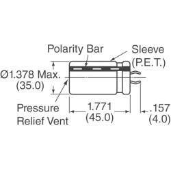 2200 µF 160 V Aluminum Electrolytic Capacitors Radial, Can - Snap-In 3000 Hrs @ 105°C - 2