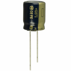 2200 µF 25 V Aluminum Electrolytic Capacitors Radial, Can 5000 Hrs @ 105°C - 1