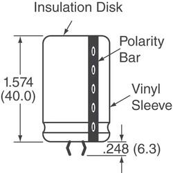 22000µF 25V Aluminum Electrolytic Capacitors Radial, Can - Snap-In 27mOhm @ 120Hz 3000 Hrs @ 85°C - Cornell Dubilier Electronics (CDE) (1)
