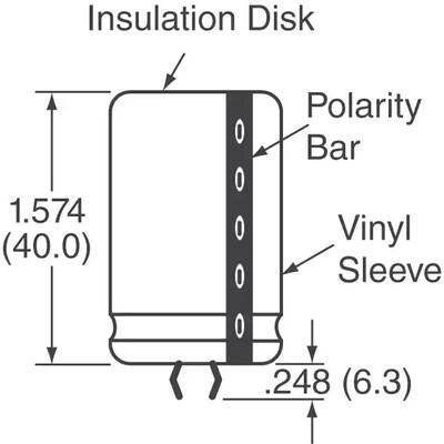 22000µF 25V Aluminum Electrolytic Capacitors Radial, Can - Snap-In 27mOhm @ 120Hz 3000 Hrs @ 85°C - 2