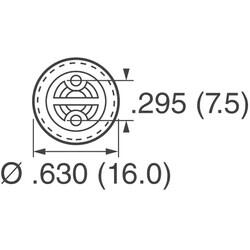 2200µF 35V Alüminyum Elektrolitik Kapasitör / Kondansatör Radyal, Can 5000 Saat @ 105°C - 4