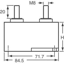 22µF Film Kapasitör / Kondansatör 1900V (1.9kV) Polypropylene (PP), Metallized Radial, Can - 2