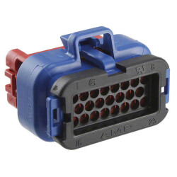 23 Rectangular Connectors - Housings Plug Blue - TE Connectivity Deutsch Connectors