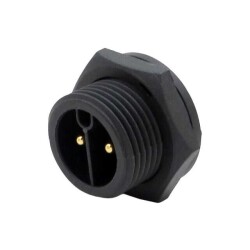 2 Position Circular Connector Receptacle, Male Pins Solder Cup - Chogori Technologies Inc.