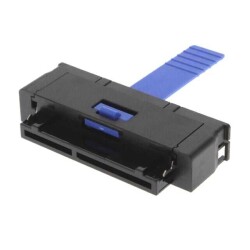 124 Position Card Edge Connector Housing Black 0.024