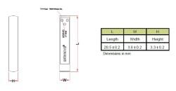 2.4 GHz Mica, SMD WiFi Antenna - 3