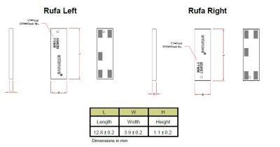 2.4 GHz Rufa SMD WiFi Antenna - 2