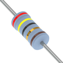 24 Ohms ±1% 0.25W, 1/4W Through Hole Resistor Axial Metal Film - YAGEO