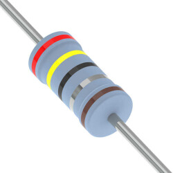 2.4 Ohms ±1% 0.25W, 1/4W Through Hole Resistor Axial Metal Film - YAGEO