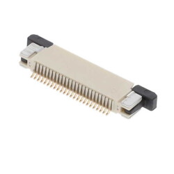 24 Position FFC, FPC Connector Contacts, Top 0.020