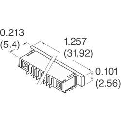 24 Position FPC Connector Contacts, Bottom 0.039