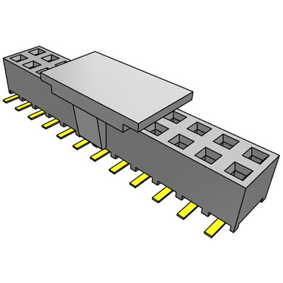 24 Position Receptacle Connector Surface Mount - 1