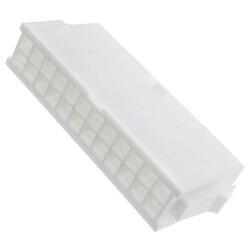 24 Rectangular Connectors - Housings Plug Natural 0.165