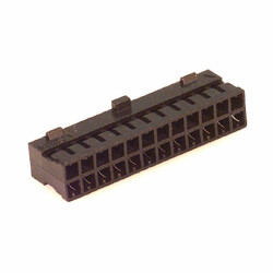 24 Rectangular Connectors - Housings Receptacle Black 0.079