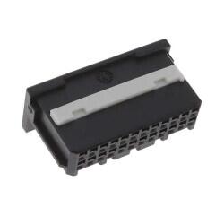 24 Rectangular Connectors - Housings Receptacle Black 0.079
