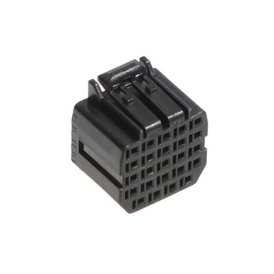 24 Rectangular Connectors - Housings Socket Black 0.087