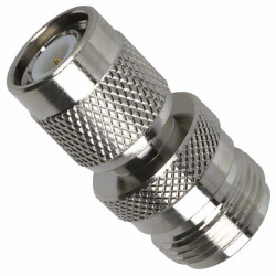 Adapter Coaxial Connector TNC Plug, Male Pin To N Jack, Female Socket 50 Ohms - Amphenol RF