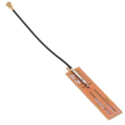2.45GHz, 5.5125GHz Bluetooth, WLAN, Zigbee™ PCB Trace RF Antenna 2.4GHz ~ 2.5GHz, 5.15GHz ~ 5.875GHz 2dBi U.FL (UMCC), IPEX MHF1 Adhesive - 1