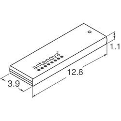 2.4GHz Bluetooth, Wi-Fi, Zigbee™ PCB Trace RF Antenna 2.4GHz ~ 2.5GHz 2.1dBi Solder Surface Mount - 2