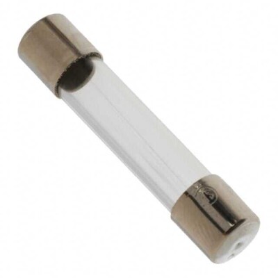 2.5 A 250 V Fuse Cartridge, Glass Requires Holder 3AB, 3AG, 1/4
