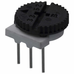 25 kOhms 0.5W, 1/2W Through Hole Thumbwheel Potentiometer Top Adjustment - Bourns Inc.