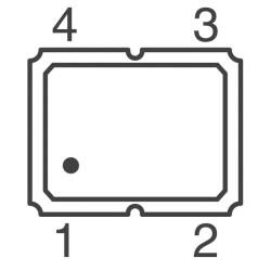 25 MHz XO (Standard) CMOS Oscillator 3.3V Enable/Disable 4-SMD, No Lead - 5