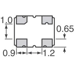 25 MHz XO (Standard) CMOS Oscillator 3.3V Enable/Disable 4-SMD, No Lead - 4