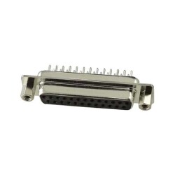 25 Position D-Sub Receptacle, Female Sockets Connector - Adam Tech