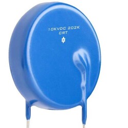 2500 pF -20%, +80% 10000V (10kV) Ceramic Capacitor Z5U Radial, Disc - 1