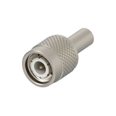 TNC Connector Plug, Male Pin 50 Ohms Free Hanging (In-Line) Crimp - 1