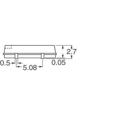 25MHz XO (Standard) CMOS Oscillator 3.3V Enable/Disable 4-SOJ, 5.08mm pitch - 2