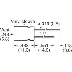 22µF 25V Alüminyum Elektrolitik Kapasitör / Kondansatör Radyal, Can 2000 Saat @ 85°C - Panasonic Electronic Components (1)