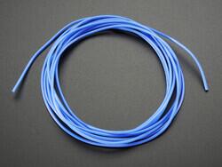 26 AWG Hook-Up Wire Blue 600V 6.56' (2.00m) - 1