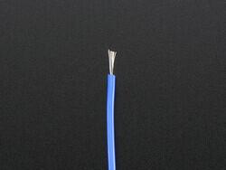 26 AWG Hook-Up Wire Blue 600V 6.56' (2.00m) - 2