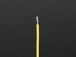 26 AWG Hook-Up Wire Yellow 600V 6.56' (2.00m) - 2