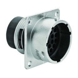 26 Position Circular Connector Receptacle Housing Panel Mount - Amphenol Sine Systems Corp