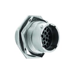 26 Position Circular Connector Receptacle Housing Panel Mount - Amphenol Sine Systems Corp