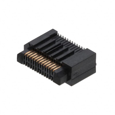 26 Position Connector Header, Center Strip Contacts Surface Mount Gold - 1