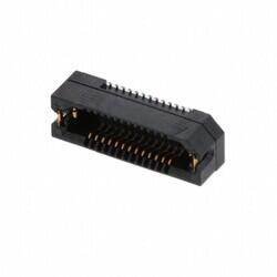 26 Position Connector Socket, Outer Shroud Contacts Surface Mount Gold - Samtec Inc.