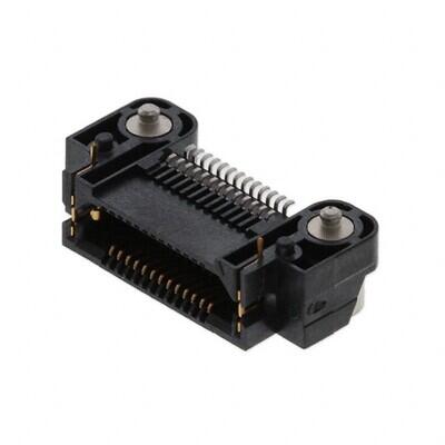 26 Position Connector Socket, Outer Shroud Contacts Surface Mount Gold - 1