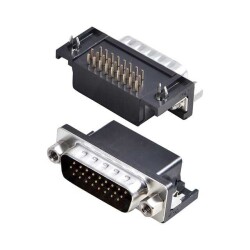 26 Position D-Sub, High Density Plug, Male Pins Connector - Assmann WSW Components