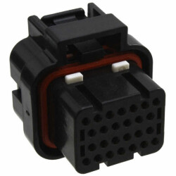 26 Rectangular Connectors - Housings Plug Black 0.118