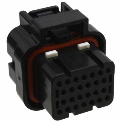 26 Rectangular Connectors - Housings Plug Black 0.118