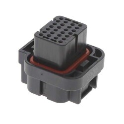 26 Rectangular Connectors - Housings Plug Black 0.118