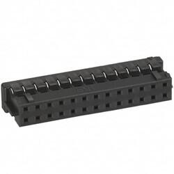 26 Rectangular Connectors - Housings Receptacle Black 0.079