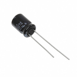 27 µF 100 V Aluminum Electrolytic Capacitors Radial, Can 6000 Hrs @ 105°C - Panasonic Electronic Components