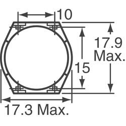 27mH @ 10kHz 2 Line Common Mode Choke Through Hole 400mA DCR 1.7Ohm (Typ) - 3