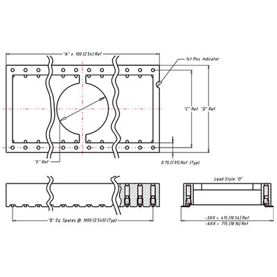 28 (2 x 14) Pos DIP, 0.6