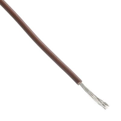 28 AWG Hook-Up Wire 7/36 Brown 250V 100.0' (30.5m) - 1