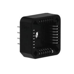 28 (4 x 7) Pos PLCC Socket Tin Through Hole - 1